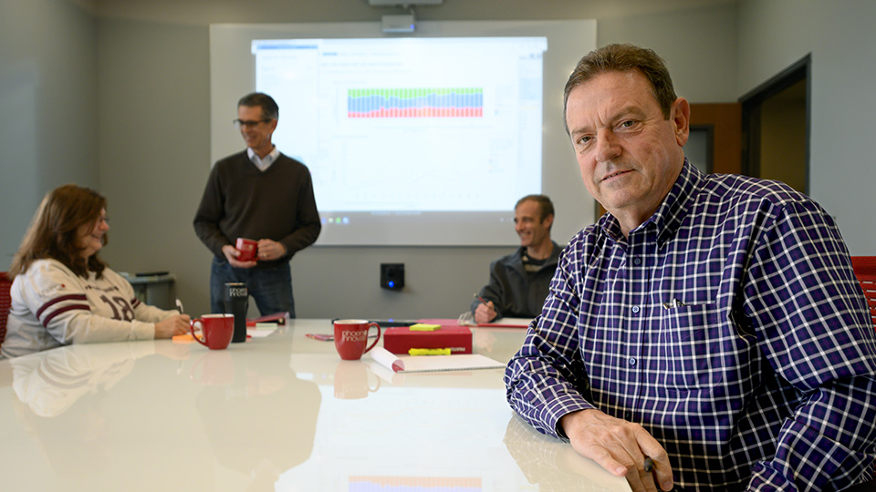 Employees in an conference room